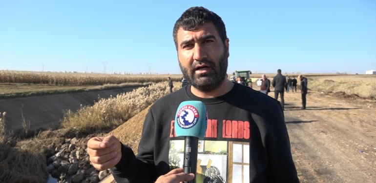 Diyarbakır’da kamulaştırılan arazilerinden su kanalı geçen köylüler mağdur