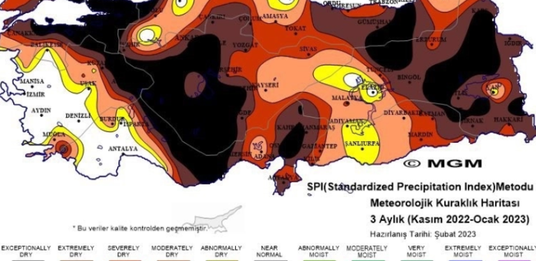 Kuraklık haritası paylaşan belediye, su konusunda uyardı
