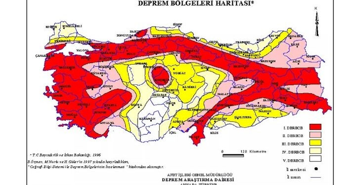 Türkiye’de deprem riski olmayan iller belli oldu