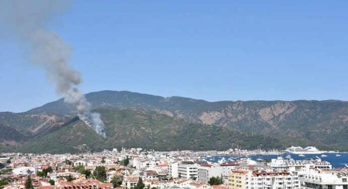Marmaris’te orman yangını