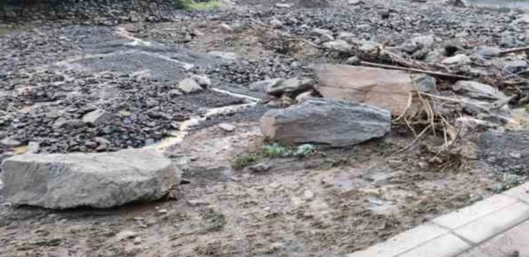 Bingöl’de sel taşkını köyü susuz bıraktı