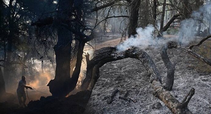 Çanakkale’de yangın: 9 köy tahliye edildi, 5 bin hektar yandı