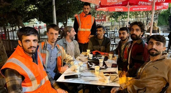 Darp edilerek gözaltına alınan inşaat işçileri serbest
