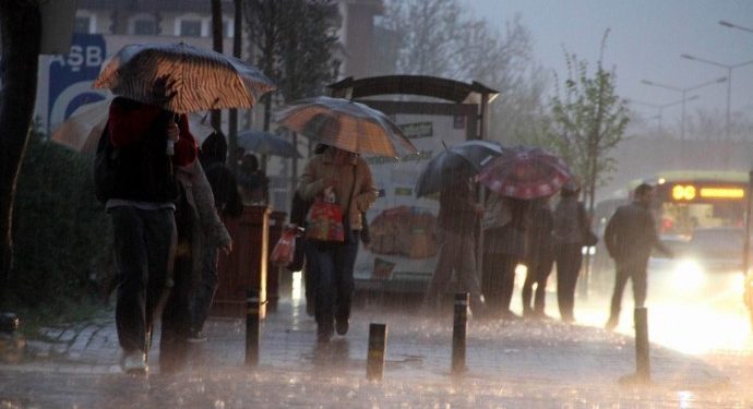 7 il için kuvvetli sağanak uyarısı