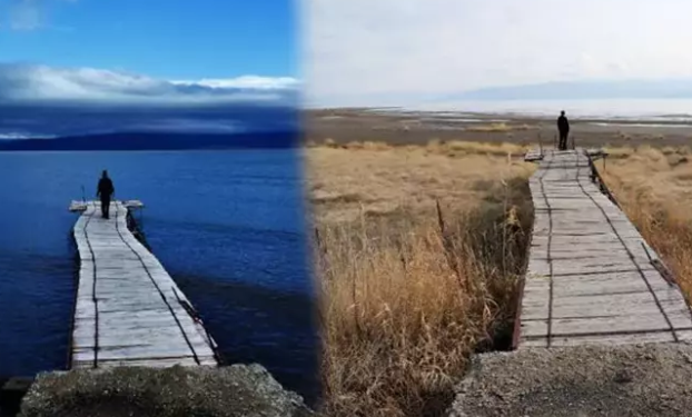 Fotoğraflar, Van Gölü’ndeki çekilmeyi böyle anlattı