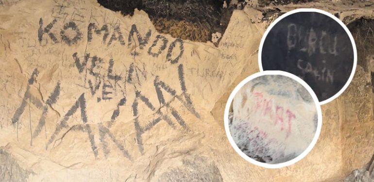 Tarihi kaya odaları yazı tahtasına döndü