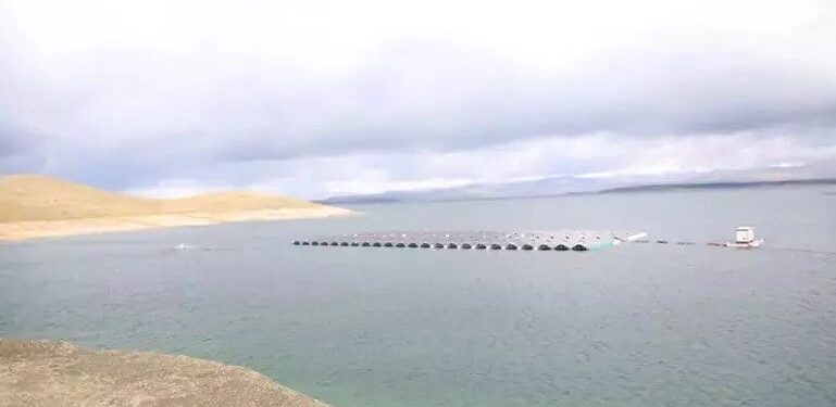 Türkiye’de ilk : Elazığ’da yüzer güneş enerji santrali kuruldu