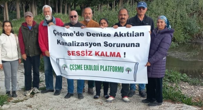 Çeşme’de kanalizasyon suları denize dökülüyor