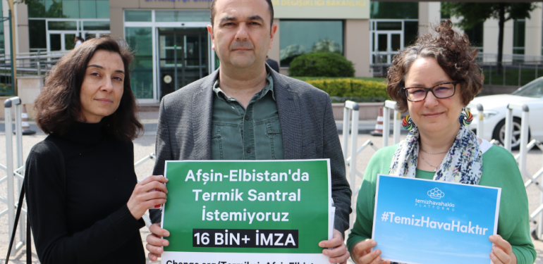 Afşin- Elbistan termik santralinin iptali için toplanan imzalar teslim edildi