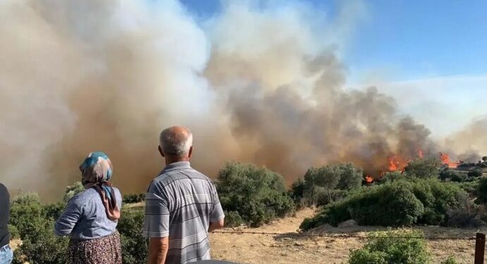 Ege’de yangınlar devam ediyor: İzmir’de bin 600 hektar yandı