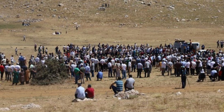 Hasandin’de madene karşı miting