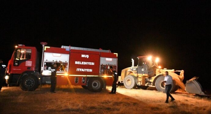 Muş’ta çıkan yangın kontrol altında