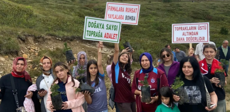 Trabzon Araklı halkı, altın madenine karşı direniyor