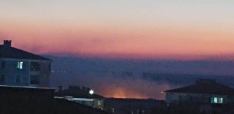 Anız yangınları Keşan ve İpsala’yı dumana boğdu