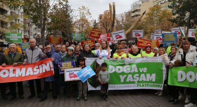 Eskişehir’de madene karşı yürüyüş