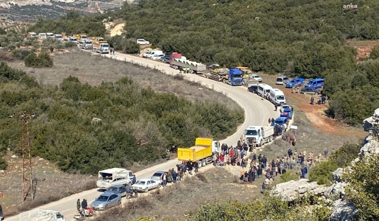 Hatay’da taş ocağına karşı direniş