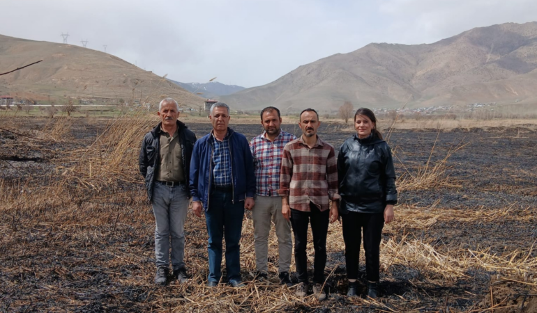 Van’daki sazlık yangınları onlarca canlının yaşam alanını tahrip etti